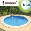 Piscina circolare interrata o fuori terra 400x120 cm